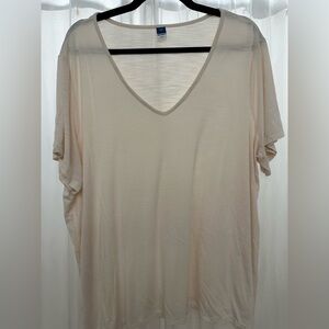 Women’s Old Navy Cream XXL thin, flowy short sleeved tee